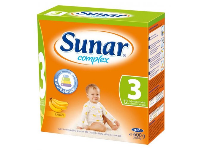 Hero Sunar complex 3 (sušené mléko) s příchutí banán 600 g