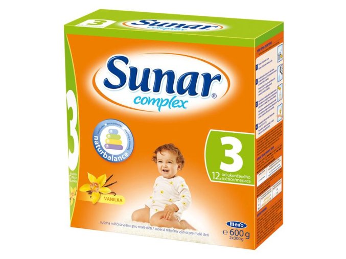 Hero Sunar complex 3 (sušené mléko) s příchutí vanilka 600 g