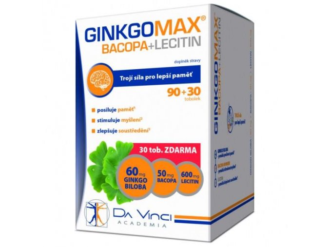 Simply You GinkgoMax + Bacopa + Lecitin 90 tob. + 30 tob. ZDARMA