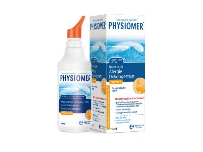 Physiomer Alergie a nosní dutiny Hypertonic 135 ml