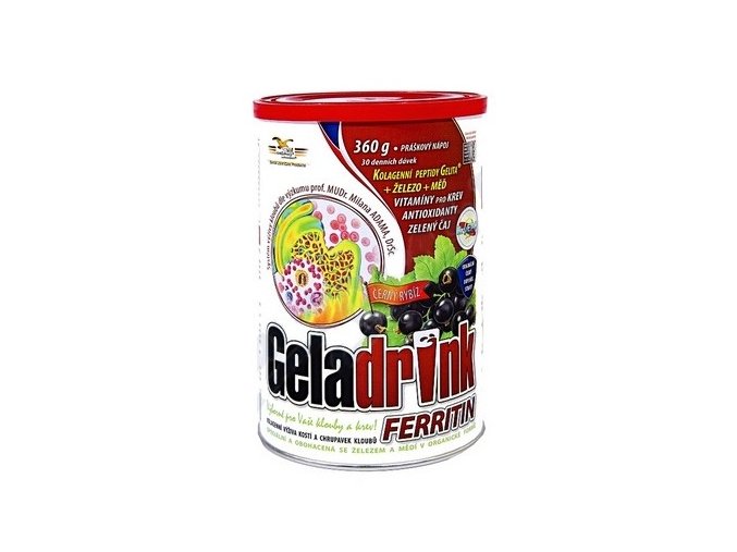 Orling Geladrink Ferritin nápoj Černý rybíz 360 g