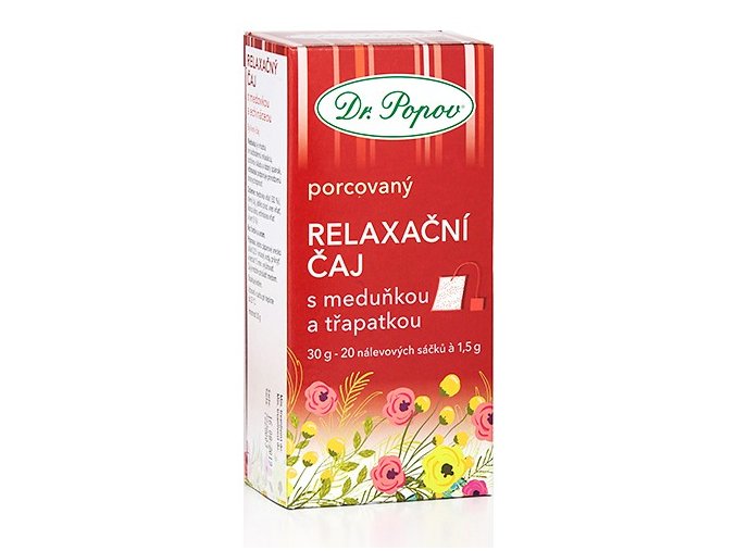 Dr. Popov Relaxační čaj s meduňkou a třapatkou porcovaný 30 g