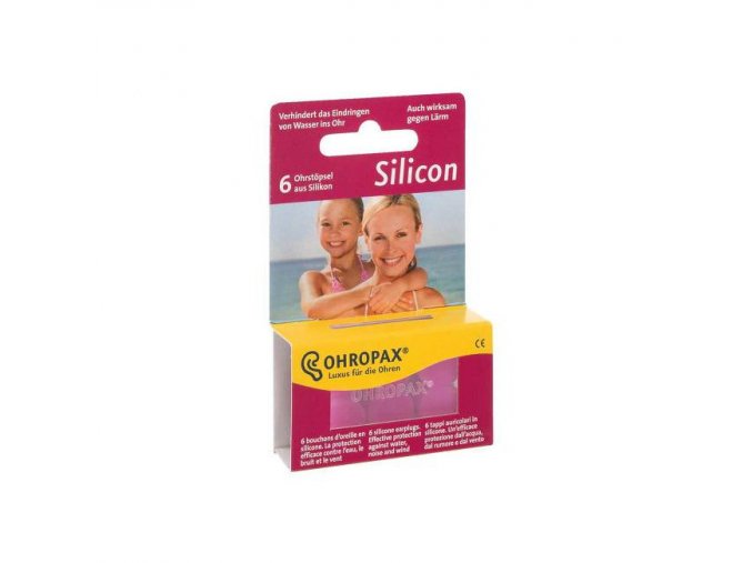 Ohropax Chránič sluchu Silicon Aqua 6 ks