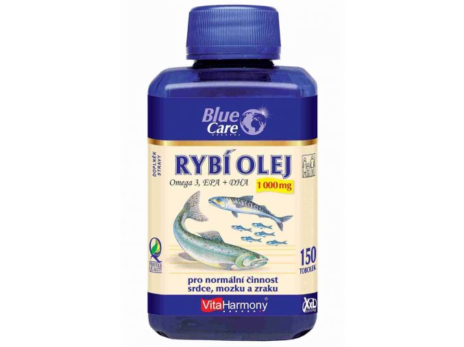 VitaHarmony Rybí olej Omega 3 EPA + DHA 1000 mg XXL 150 tob.