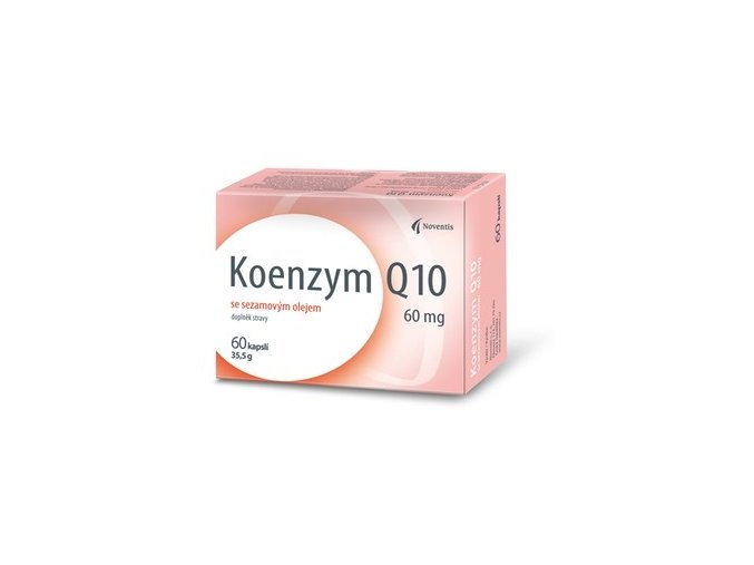 Noventis Koenzym Q10 60mg se sezamovým olejem 60 kapslí