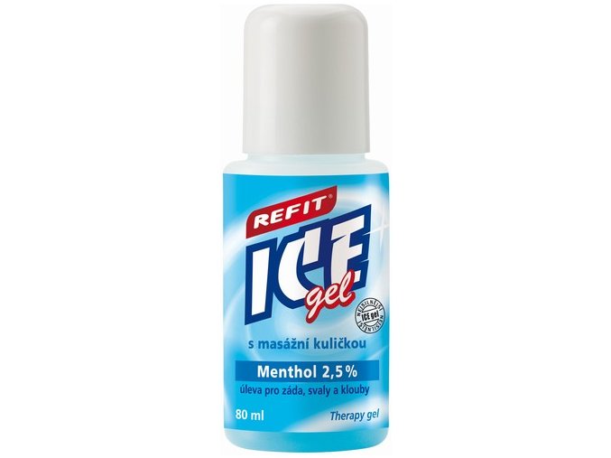 REFIT ICE GEL roll-on menthol 2,5 % na záda 80 ml