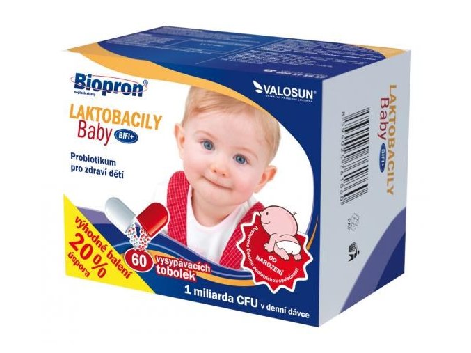 Valosun Biopron Laktobacily Baby BiFi+ 60 tob.