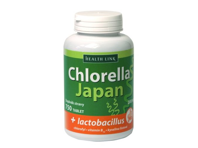 Health Link Chlorella Japan + lactobacillus 750 tbl.