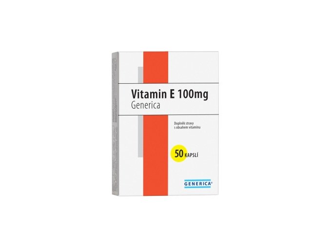 Generica Vitamin E 100 mg 50 kapslí