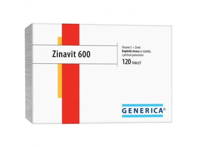 Generica Zinavit 600 cucavé tablety 120 ks DMT:31.01.2023