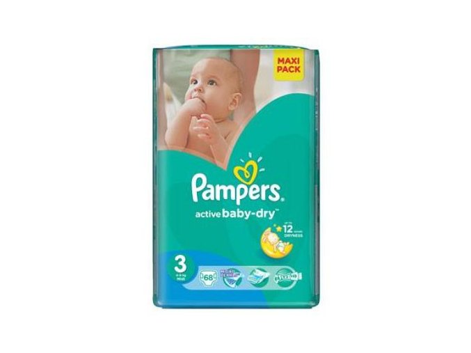 PAMPERS Active Baby VPP 3 Midi 4-9kg 68 kusů