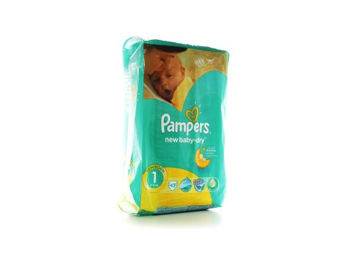 PAMPERS New baby 1 newborn 2 - 5 kg 43 kusů