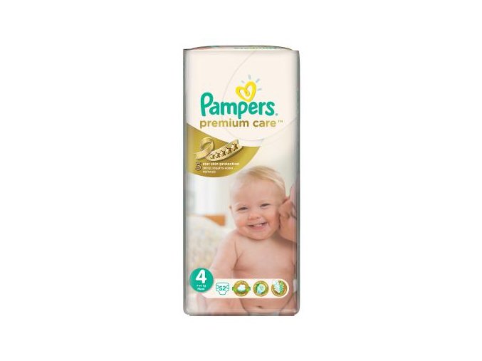 PAMPERS Premium Care 4 maxi 7 - 14 kg 52 kusů