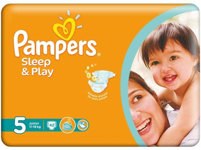 PAMPERS Sleep & Play 5 junior 11 - 18 kg 42 kusů