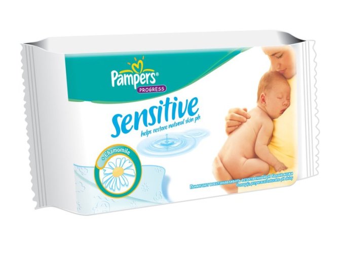 PAMPERS vlhčené ubrousky Sensitive 56 ks