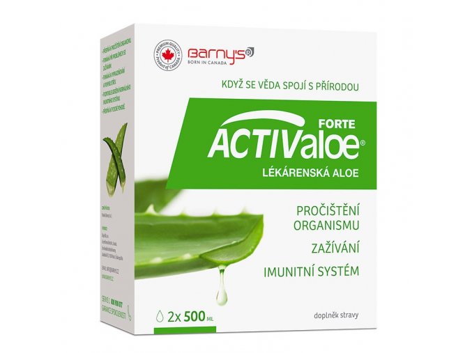 Barny´s ACTIValoe Lékárenská aloe 2x 500 ml