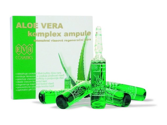 EVA Cosmetics Aloe vera ampule - intenzivní vlasová regenerační kúra 5x10 ml