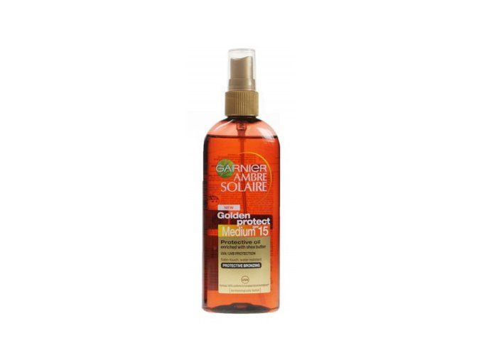 GARNIER Olej na opalování Medium SPF 15 Golden Protect Ambre Solaire 150 ml