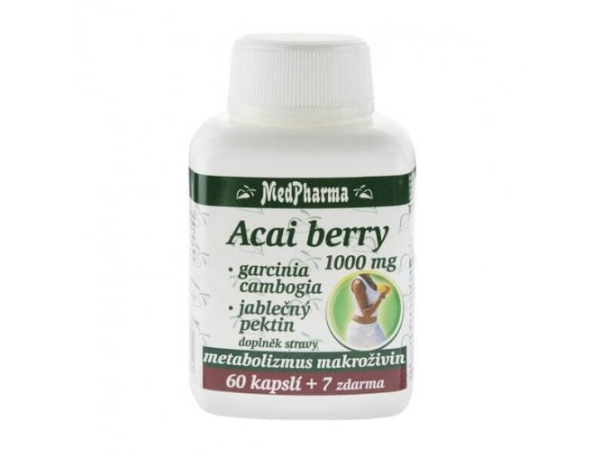 acai berry 1000 mg garcinia cambogia jablecny pektin 67 kapsli