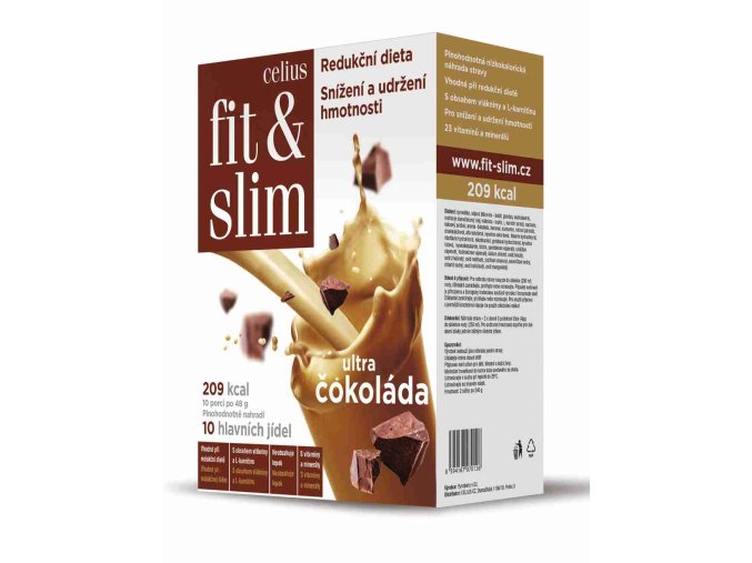 Celius Fit and Slim ultra čokoláda 2x240 g