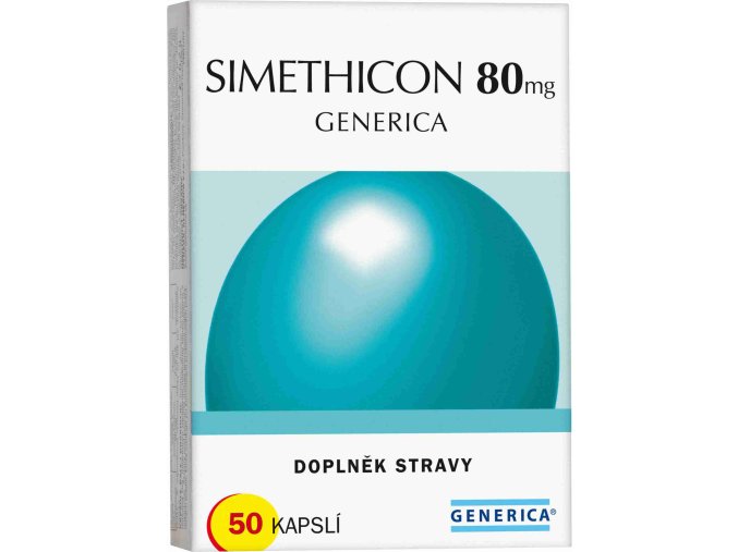 Generica Simethicon 80 mg 50 kapslí