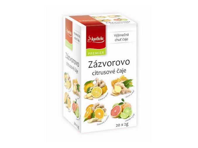 Apotheke Zázvorovo citrusové čaje 4v1 20x2g