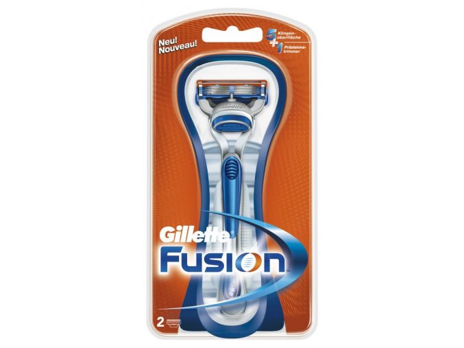 Gillette Holicí strojek Fusion + 2 náhradní břity