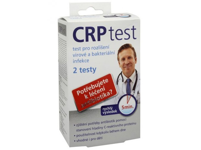 CRP test - test pro rozlišení virové a bakteriální infekce (2 testy)