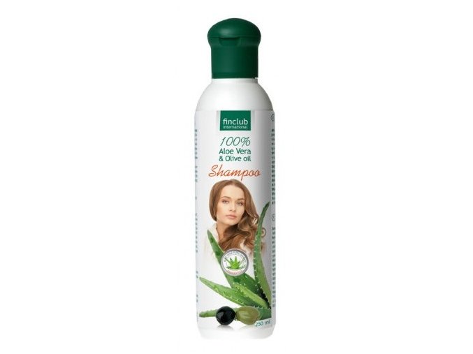 Finclub Šampón na vlasy Aloe vera & olivový olej 250 ml