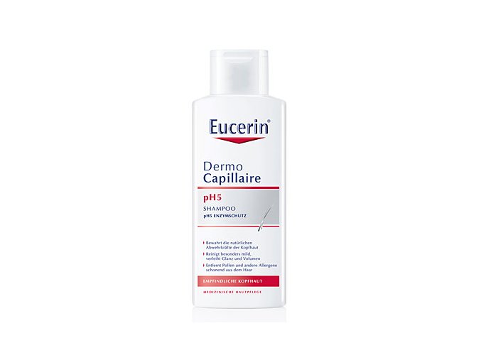 Eucerin Šampon na vlasy pro citlivou pokožku pH5 Dermocapillaire 250 ml