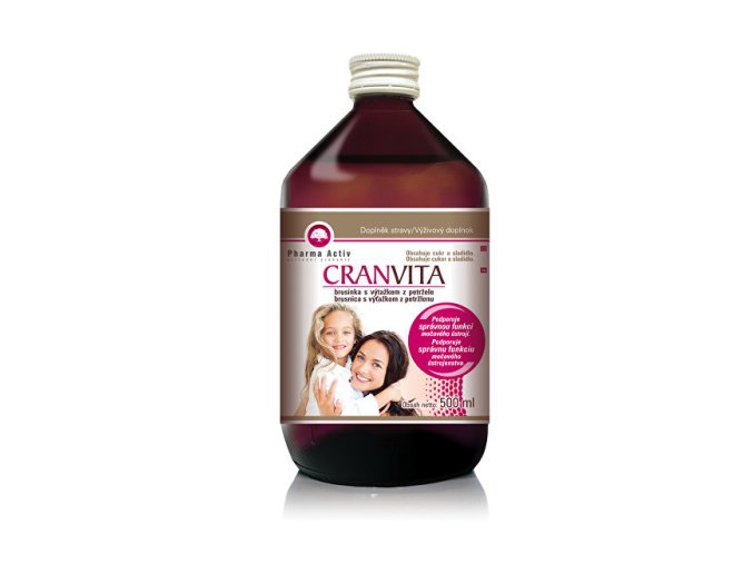 cranvita stava z brusinek s vytazkem z petrzele 500 ml