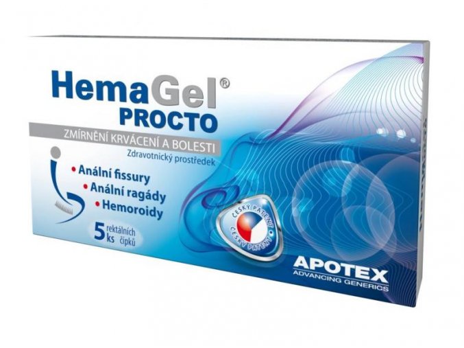 Apotex HemaGel Procto rektální čípky 5 ks