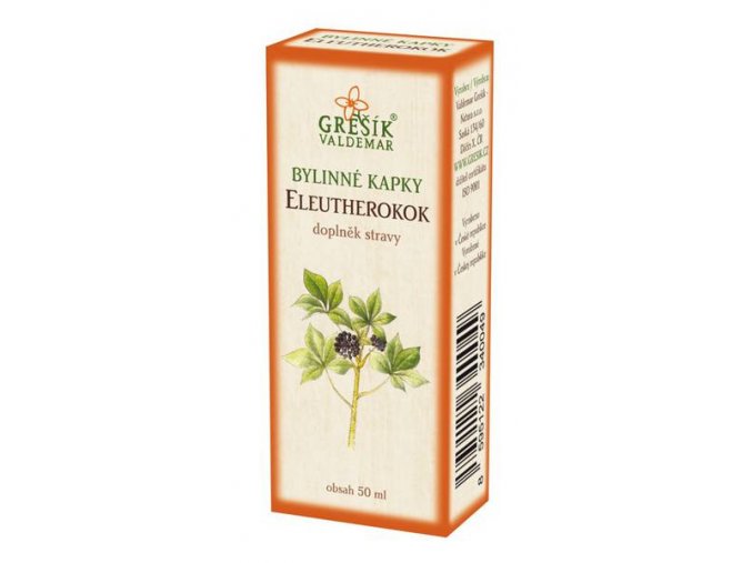 Grešík Sibiřský ženšen (Eleutherokok) bylinné kapky 50 ml