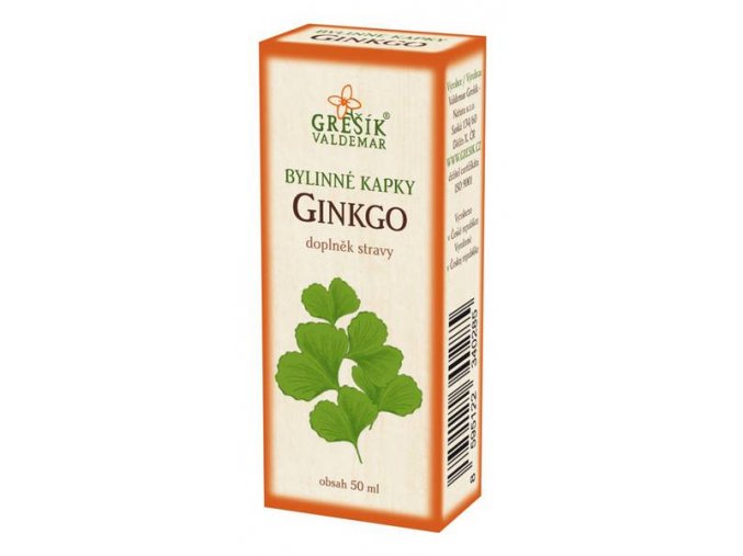 Grešík Ginkgo bylinné kapky 50 ml