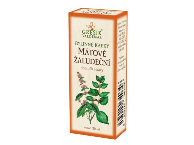 Grešík Mátové žaludeční bylinné kapky 50 ml