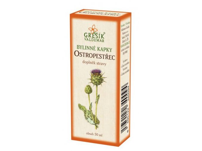 Grešík Ostropestřec bylinné kapky 50 ml