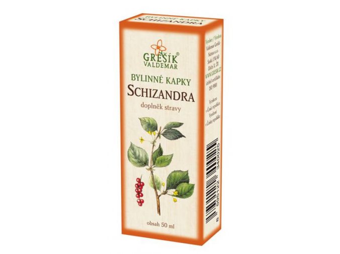 Grešík Schizandra bylinné kapky 50 ml