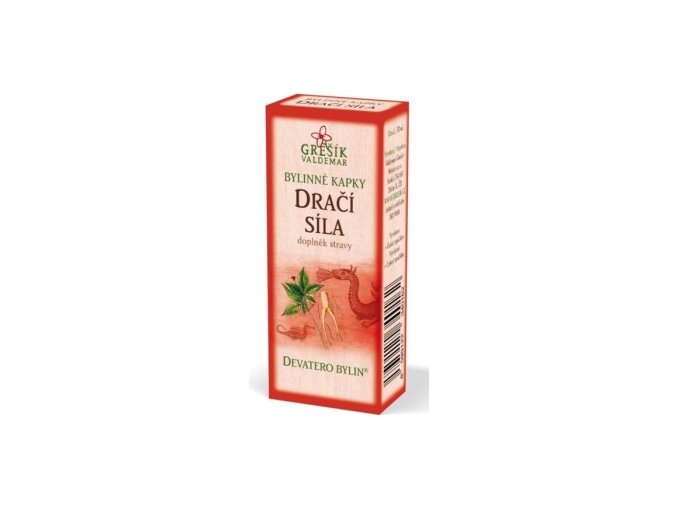 Grešík Dračí síla bylinné kapky Devatero bylin 50 ml