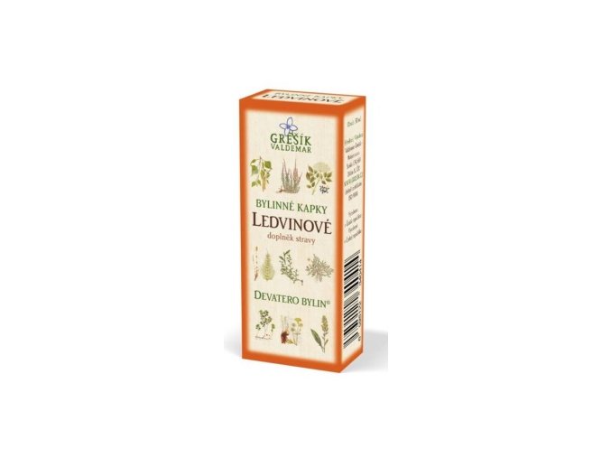 Grešík Ledvinové bylinné kapky Devatero bylin 50 ml