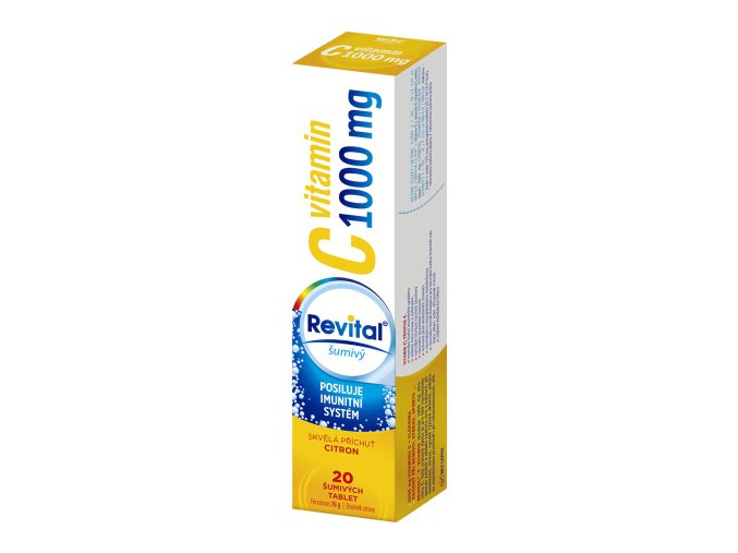 Revital Vitamin C 1000 mg s příchutí citrónu eff. tbl. 20