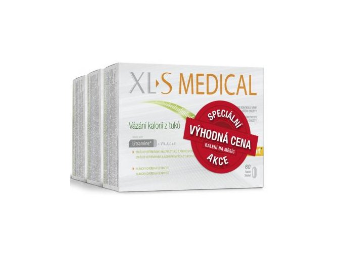 Altermed XLtoS Medical Vázání kalorií z tuků s vitamíny 3x 60 tbl.