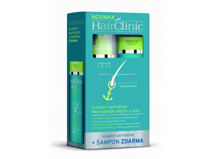 HairClinic vlasový aktivátor 175 ml + HairClinic šampón 175 ml