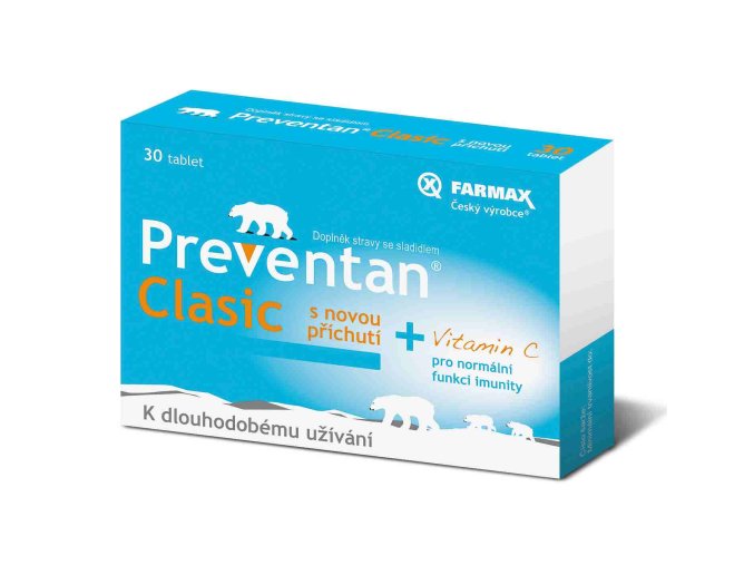 Farmax Preventan Clasic s novou příchutí 30 tbl.