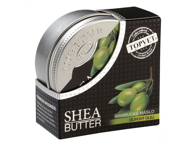 Topvet Bambucké máslo (shea butter 100%) s olivovým olejem 100 ml