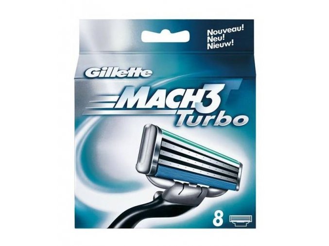 Gillette Náhradní hlavice Gillette Mach3 Turbo 8 ks