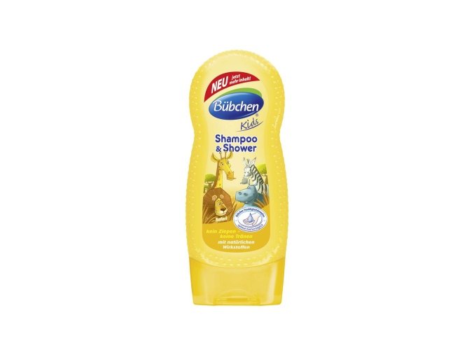 Bübchen Kids šampon a sprchový gel - safari 230 ml