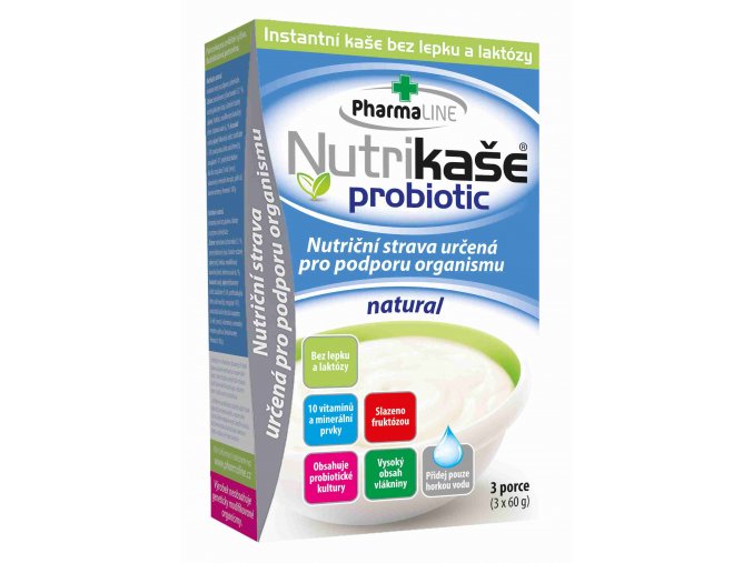 Mogador Nutrikaše probiotic - natural 180 g (3 x 60 g)