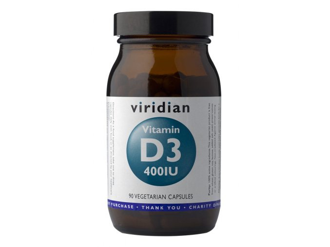 Viridian Vitamin D3 400iu 90 kapslí