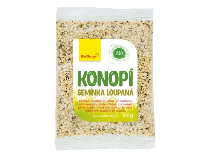 Wolfberry Bio Konopné semínko loupané sáček 100 g