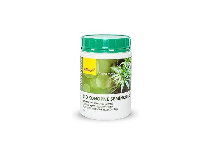 Wolfberry Bio Konopné semínko loupané dóza 400 g